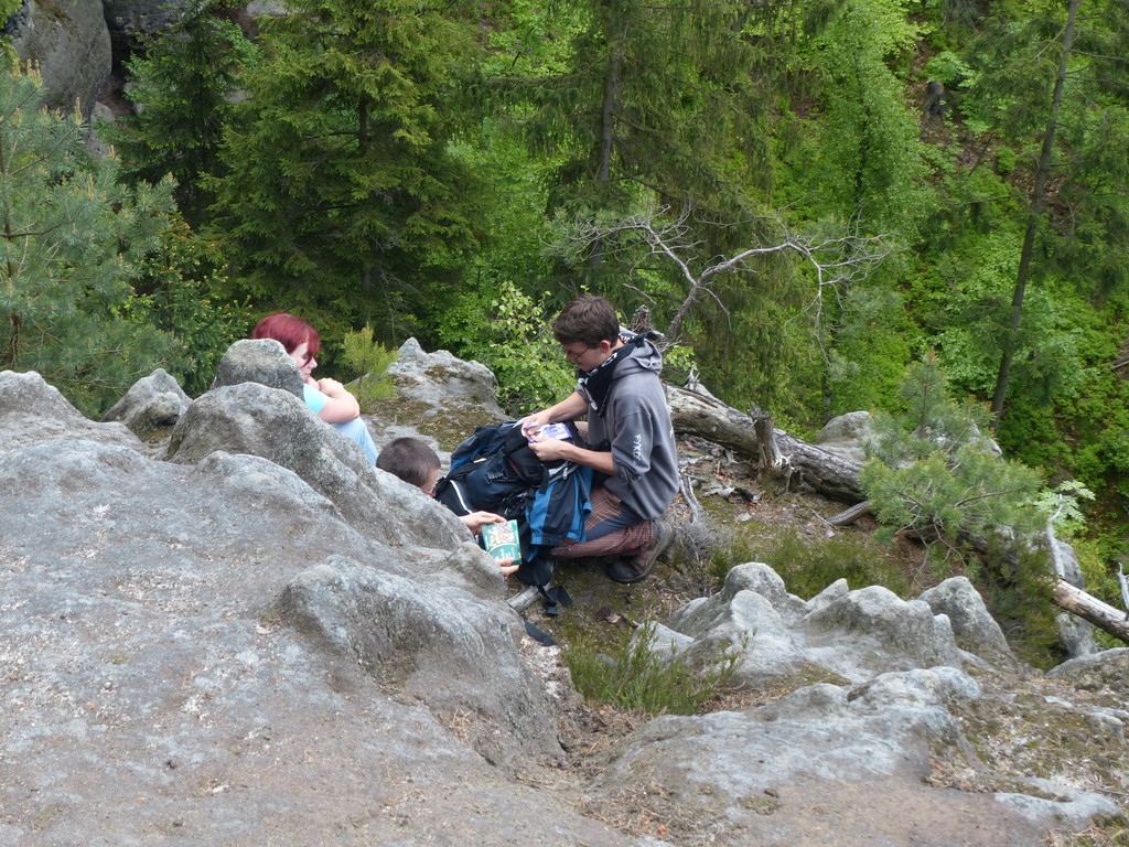 Piknik na skalní římse