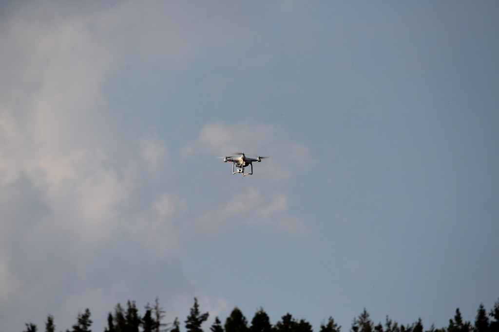 Jirkův dron ve vzduchu