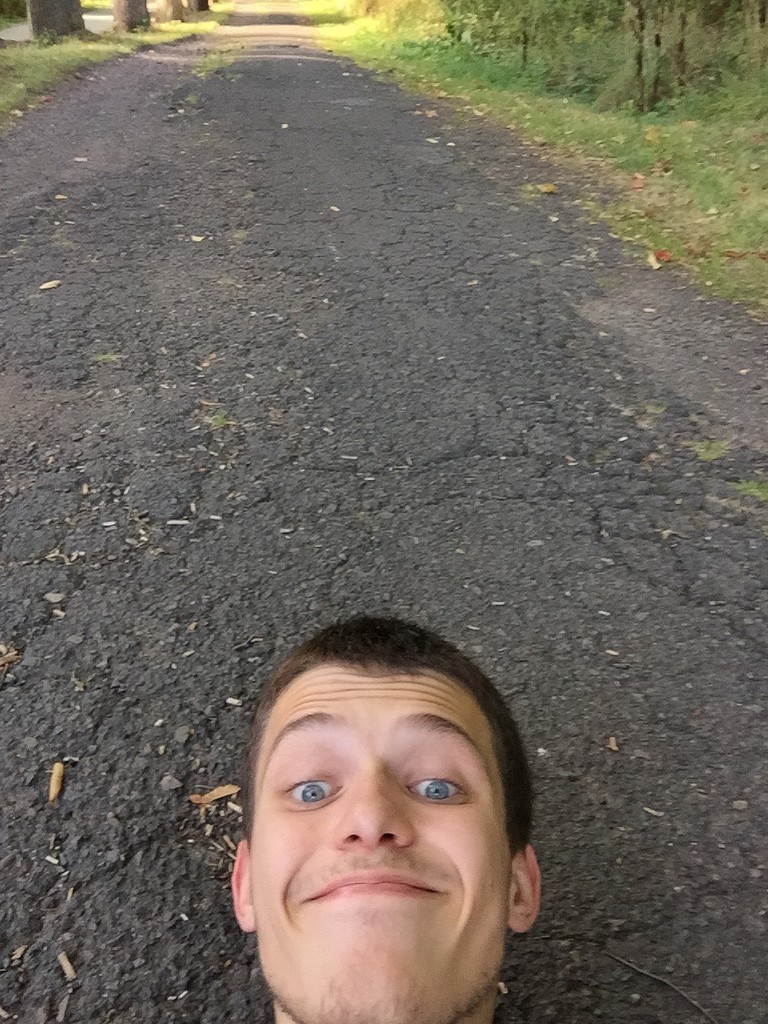 Ještě jedno selfie s chodníkem