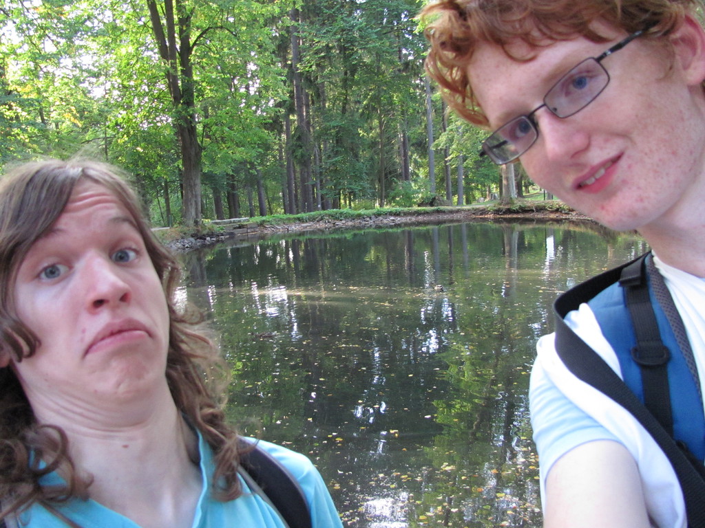 Selfie s (asi) otráveným rybníkem :-)
